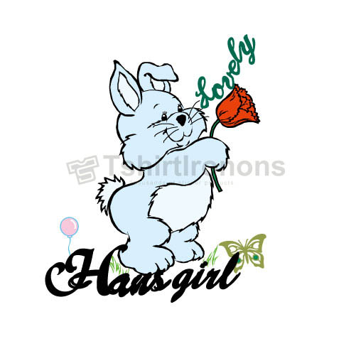 Rabbit T-shirts Iron On Transfers N6881 - Click Image to Close